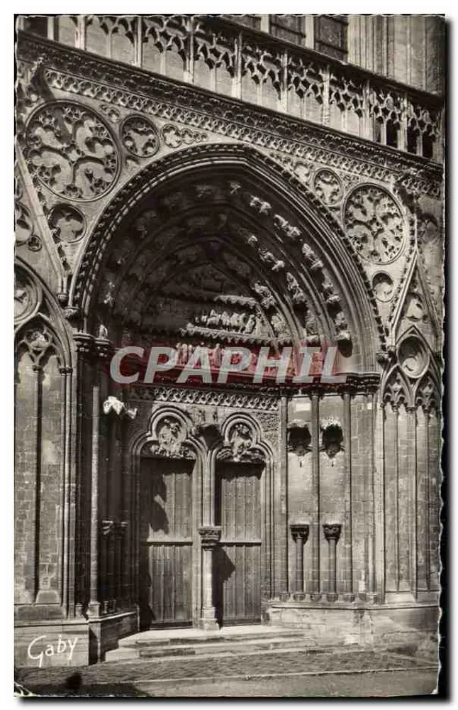 Bayeux — Die Kathedrale, Der Große Portal des Querbaus (13. Jahrhundert) — Gaby, Nantes - Vorderseite