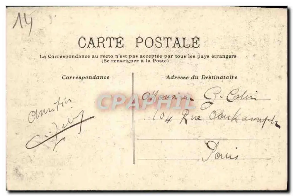 Catedral de Bayeux — O Coro — Coleção A. Louis, Bayeux - Verso