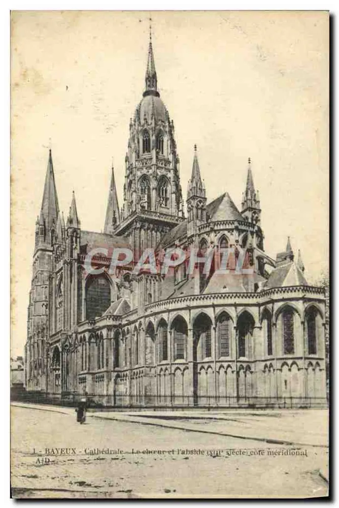 Bayeux - Catedral - O coro e a abside (século XIII), lado meridional — AID - Frente