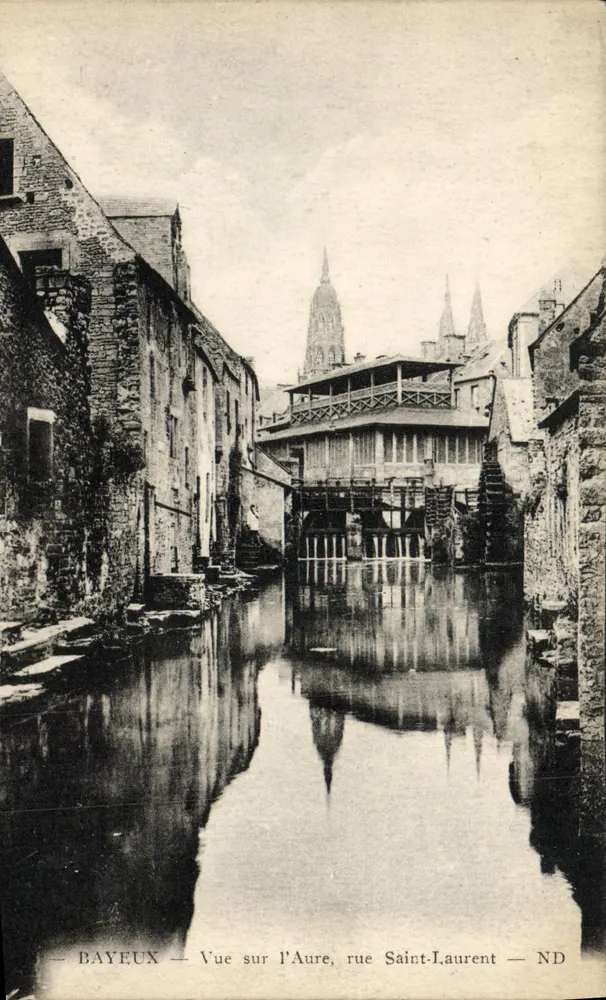 Bayeux — Ansicht der Aure, Straße Saint-Laurent — ND - Vorderseite