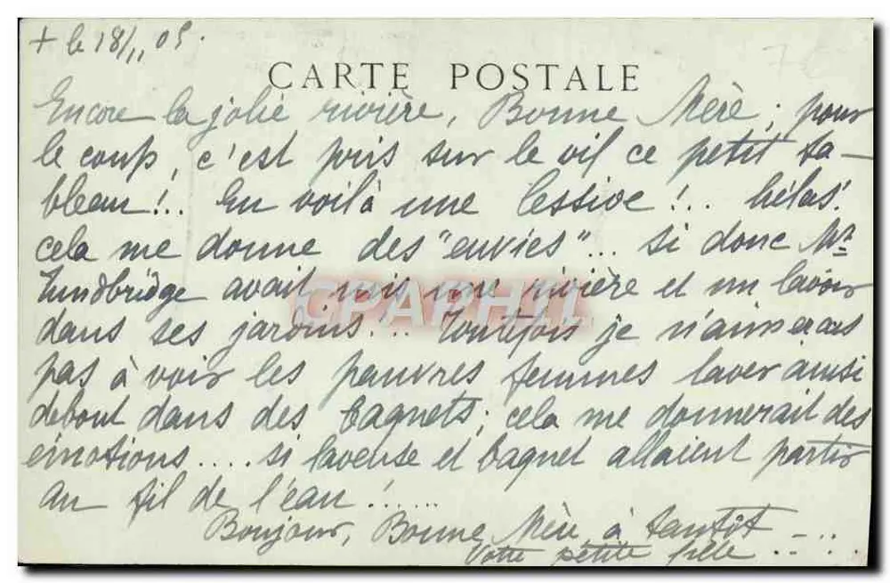 Bayeux — Ansicht der Aure, Rue Saint-Jean — Collections ND Phot - Rückseite