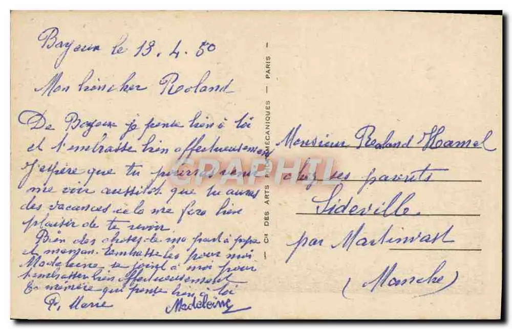 Bayeux — Vista Geral — ND.97 - Verso
