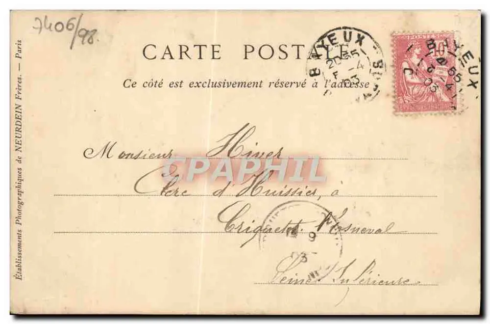 Bayeux — Vista Geral — R. Lamy, Collections ND Phot - Verso