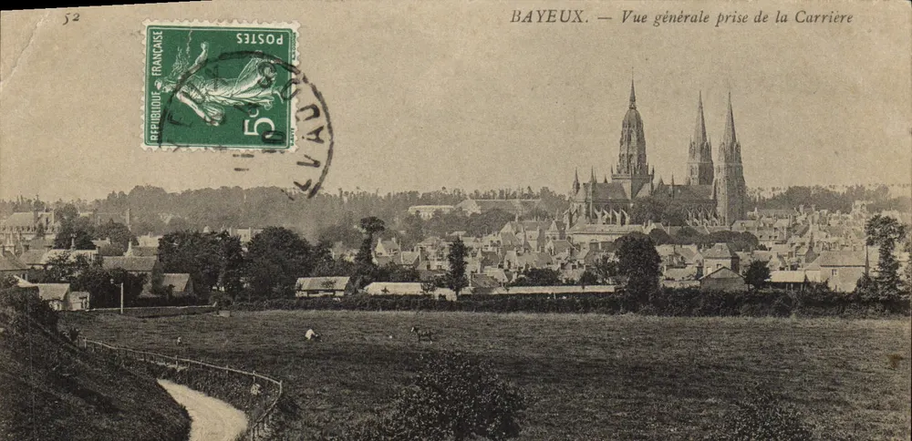 Bayeux — Allgemeiner Blick von der Carrière — Unbekannter Verlag, Seriennummer 52 - Vorderseite