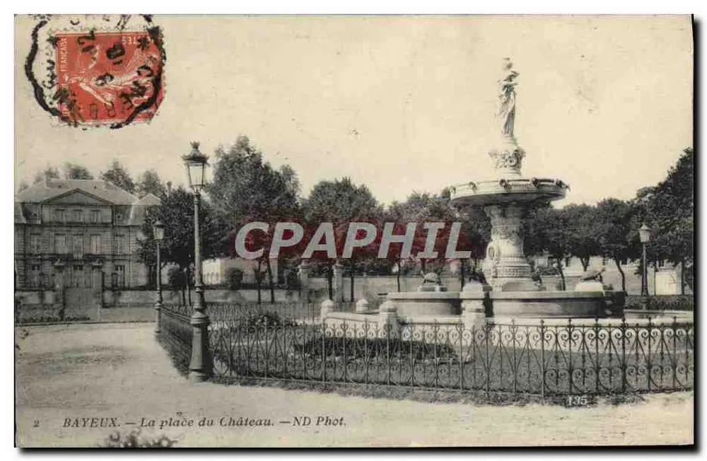 Bayeux — A praça do Castelo — ND Phot. n°135 - Frente