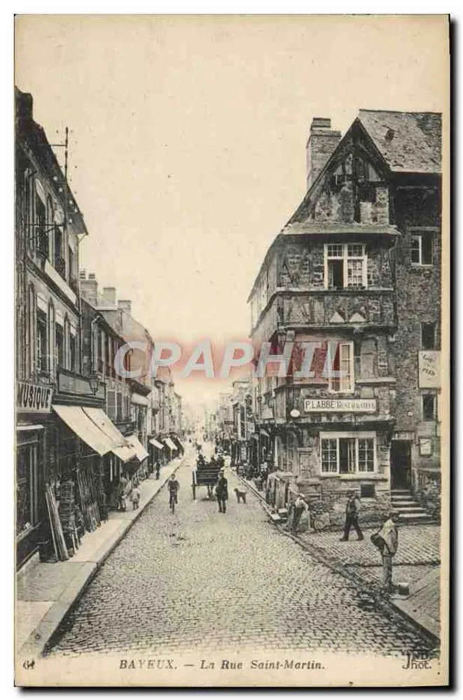 Bayeux — A Rua Saint-Martin — Jhot. n° 64 - Frente