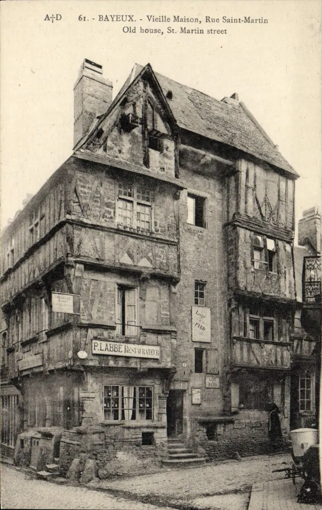 Bayeux — Altes Haus, Rue Saint-Martin — Verlag A. Dubosq, Nr. 61 - Vorderseite