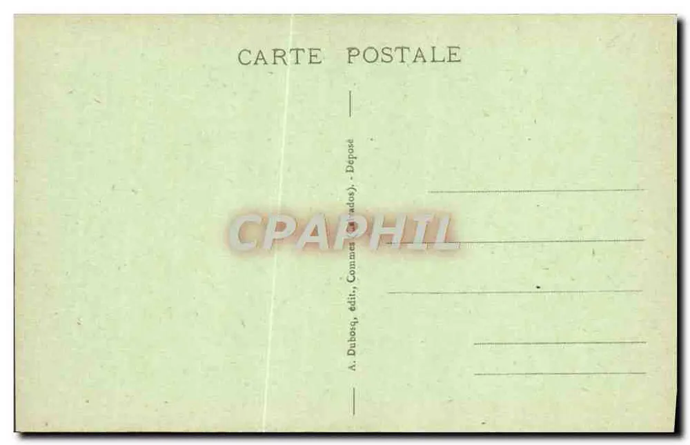 Bayeux — Altes Haus, Rue Saint-Martin — Verlag A. Dubosq, Nr. 61 - Rückseite