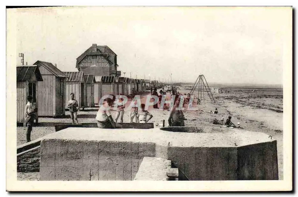 Bernières-sur-Mer (Calvados) — Die Strandpromenade und der Deich — Édit. Roullieux - Vorderseite