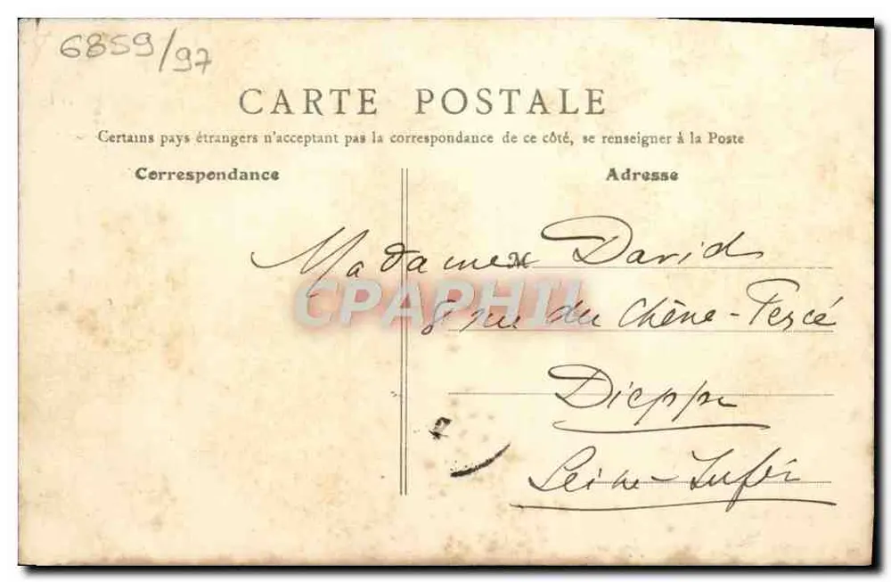 Bernières-sur-Mer (Calvados) — O Parque do Castelo — editor anônimo, n° 40 - Verso