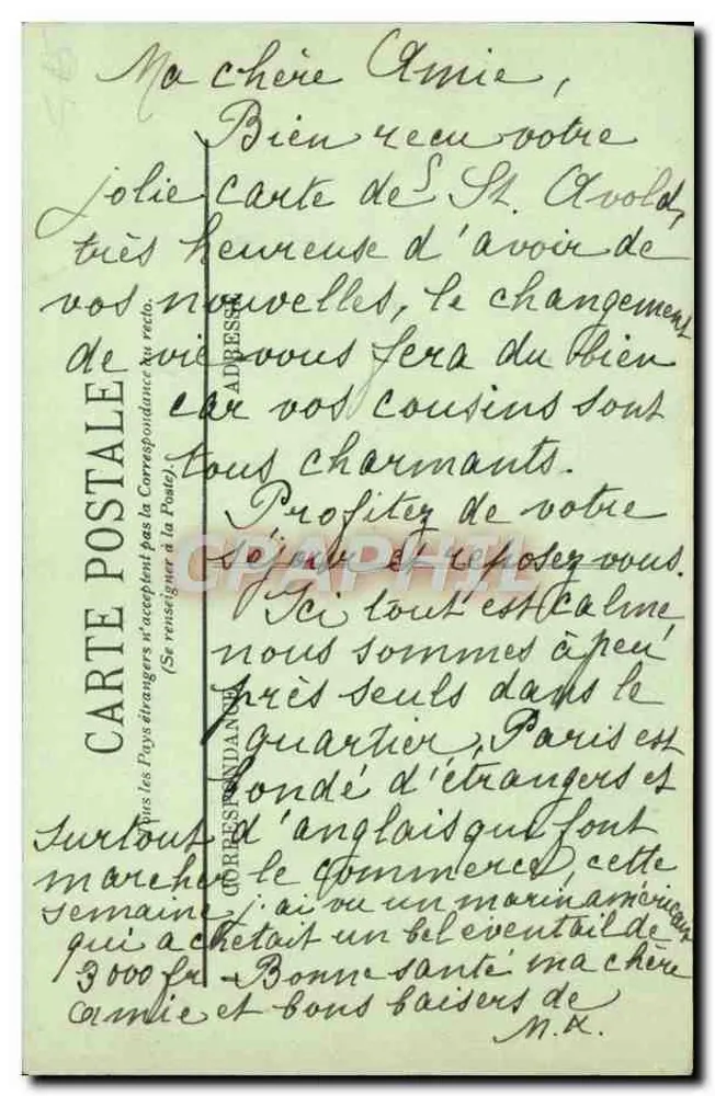 Bernières — A Rua dos Châlets — LL. n°19 - Verso