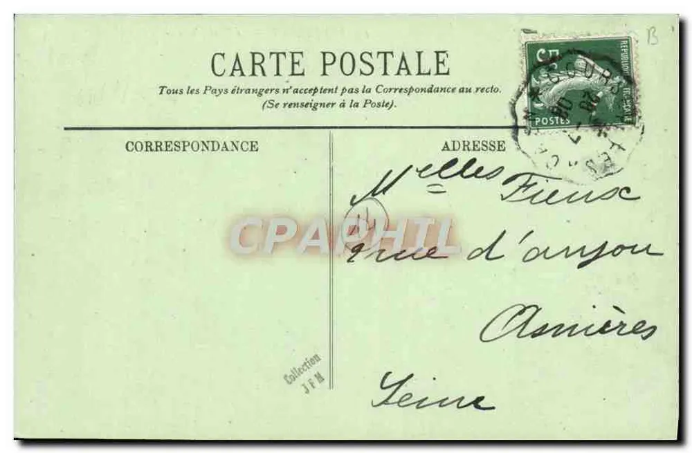 Bernières — O Sémaphore e a Cidade — LL. - Verso