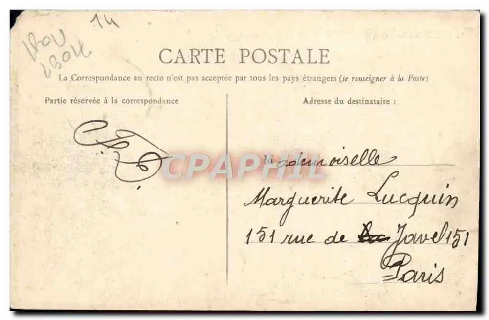 Beuzeval-Houlgate — Het Grand Hôtel — L. D. - Achterkant