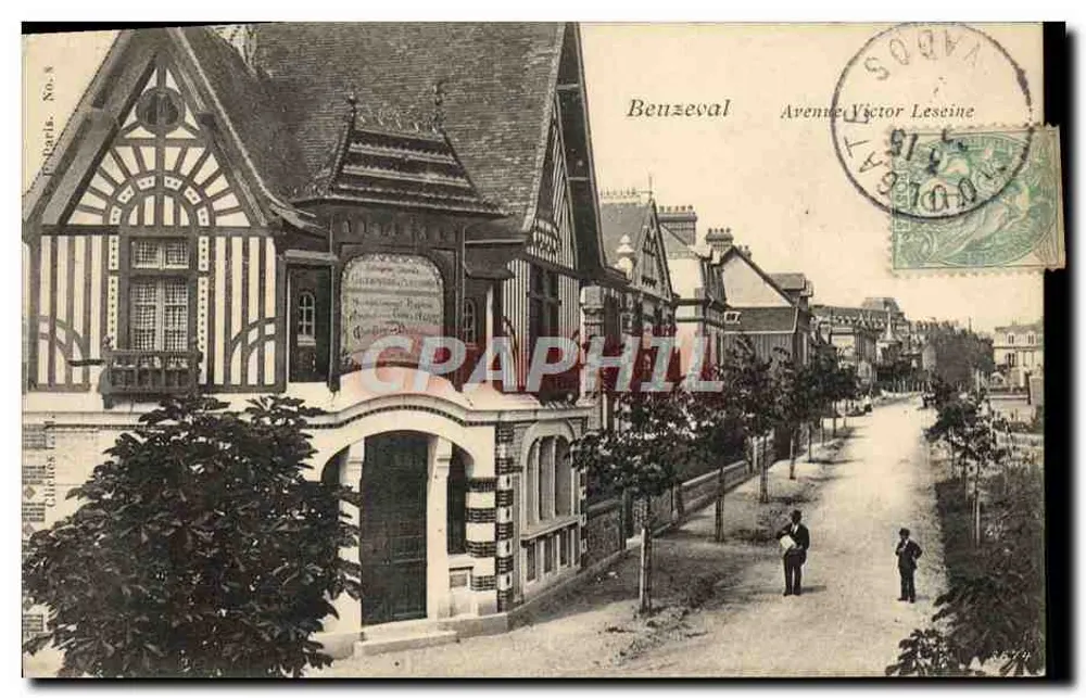 Beuzeval — Avenue Victor Leseine — Editore Parigi, No. 8 - Recto