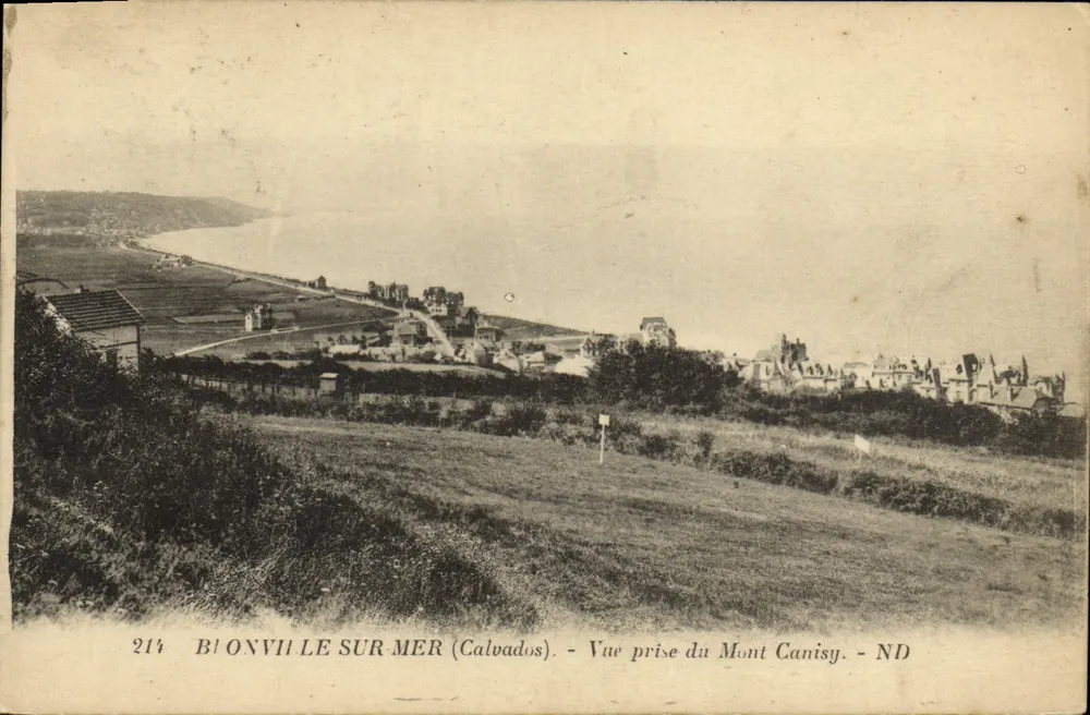 Bionville-sur-Mer (Calvados) — Ansicht von Mont Canisy — ND — n° 214 - Vorderseite