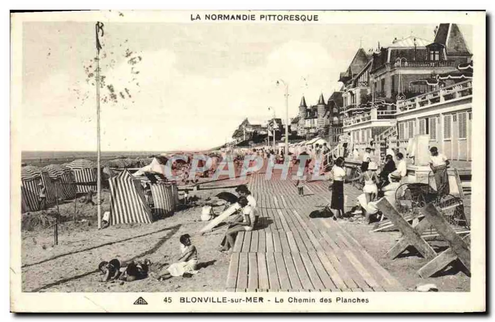 Blonville-sur-Mer — O Caminho das Placas — CR DES ARTS PHOTOMÉGAN 1873 - Frente