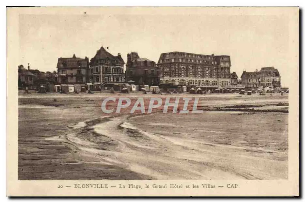 Blonville — Der Strand, das Grand Hotel und die Villen — Edition G. Blonville - Vorderseite