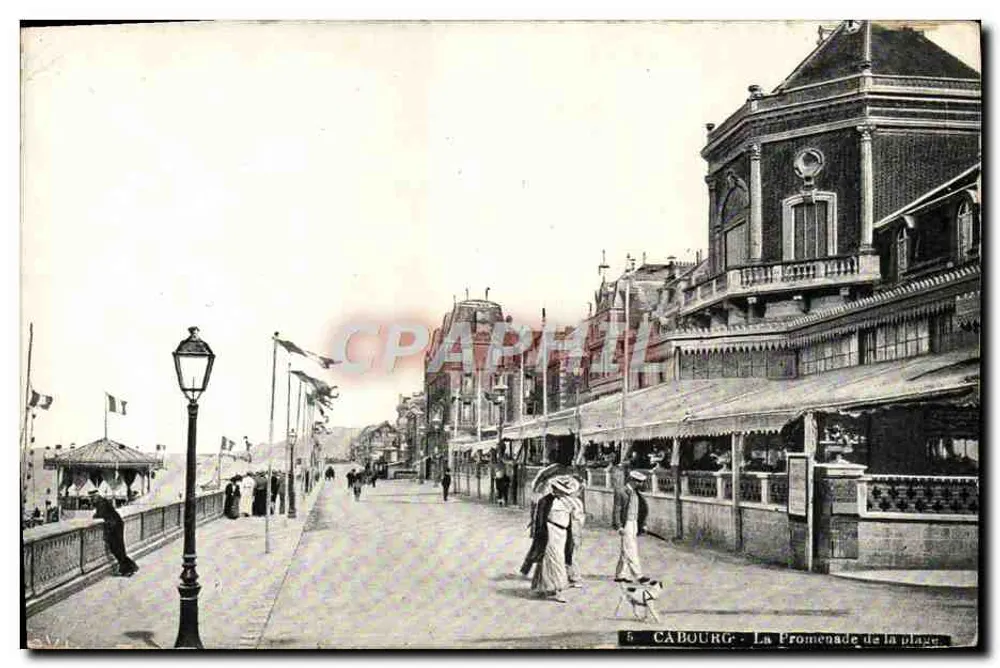 Cabourg - A Promenade da Praia — editor AQUA-PHOTO L.V. & Cie, n°5 - Frente
