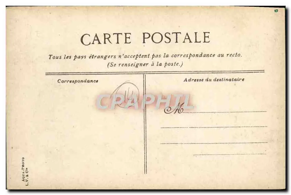 Cabourg - A Promenade da Praia — editor AQUA-PHOTO L.V. & Cie, n°5 - Verso