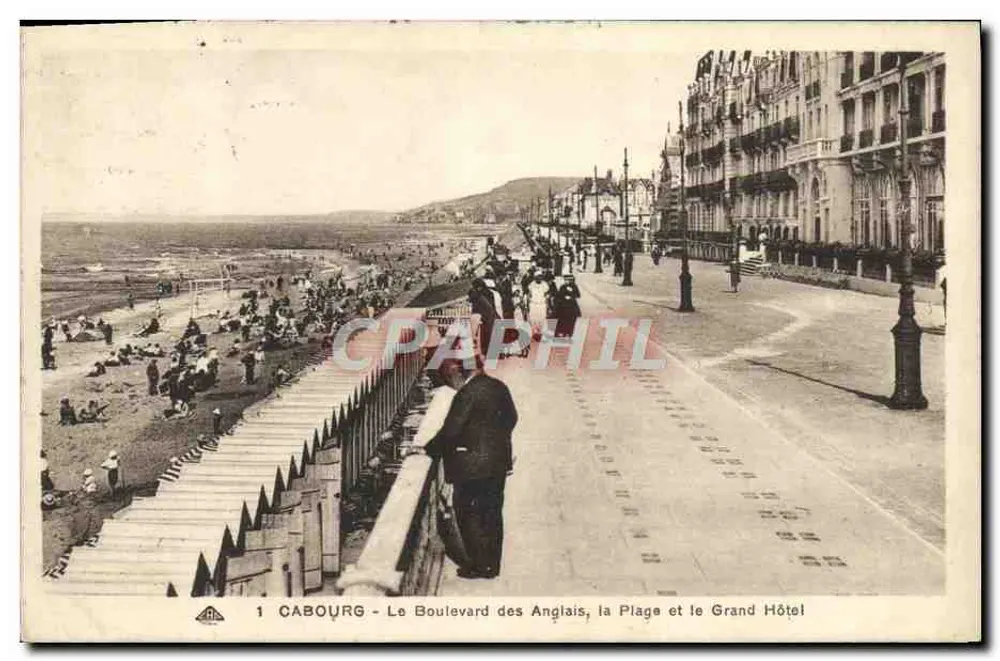 Cabourg - Der Boulevard des Anglais, die Strände und das Grand Hôtel - Vorderseite