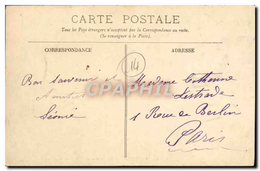 Cabourg — A Promenade da Mar — LL. n°16 - Verso