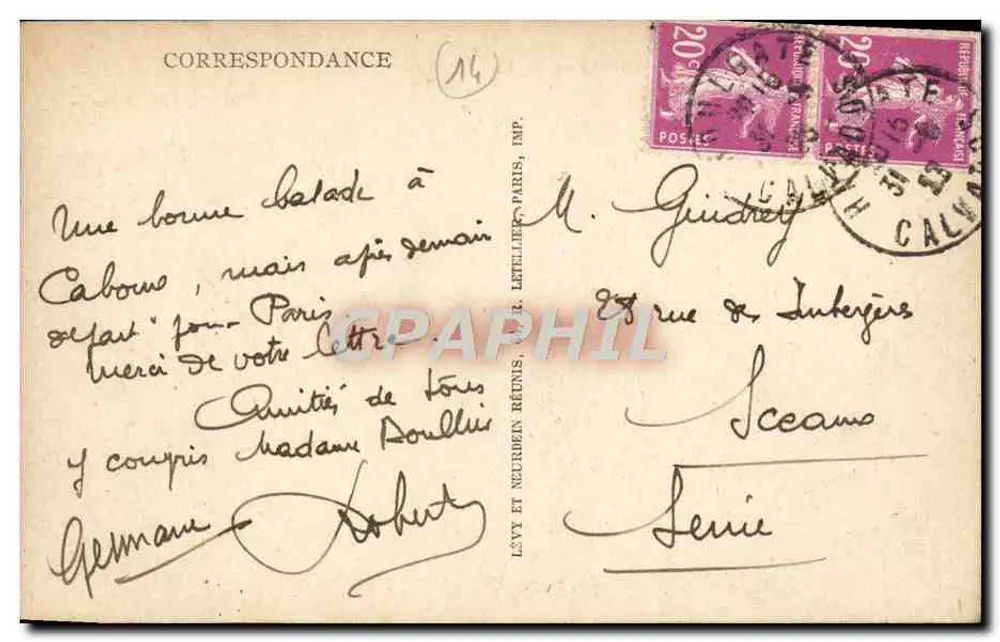 Cabourg — Bulwar Anglików — LL - Rewers