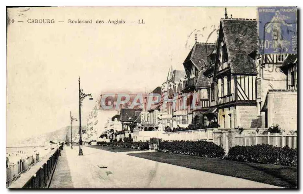 Cabourg — Boulevard dos Ingleses — LL - Frente