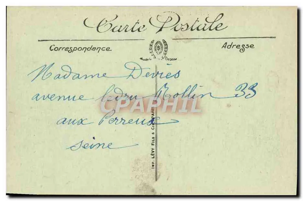 Cabourg — O Grand Hotel — LL. — n° 181 - Verso