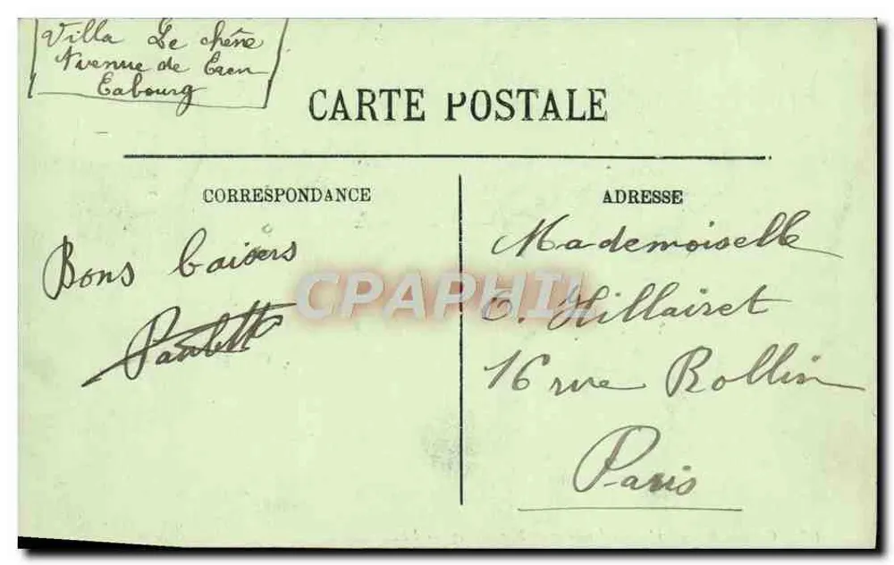 Cabourg — Das Hotel der Normandischen Herzöge — LL. — N° 67 - Rückseite