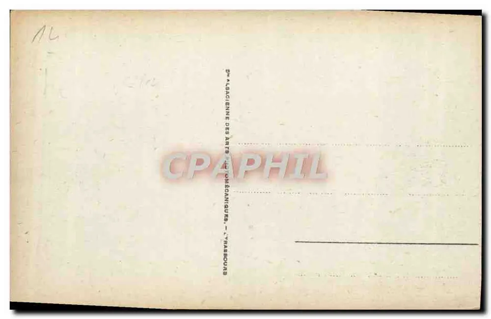 Cabourg - Der Kriegsdenkmal — Verlag: 4e Aubracienne des Arts et Omechaniques, Trabocour - Rückseite