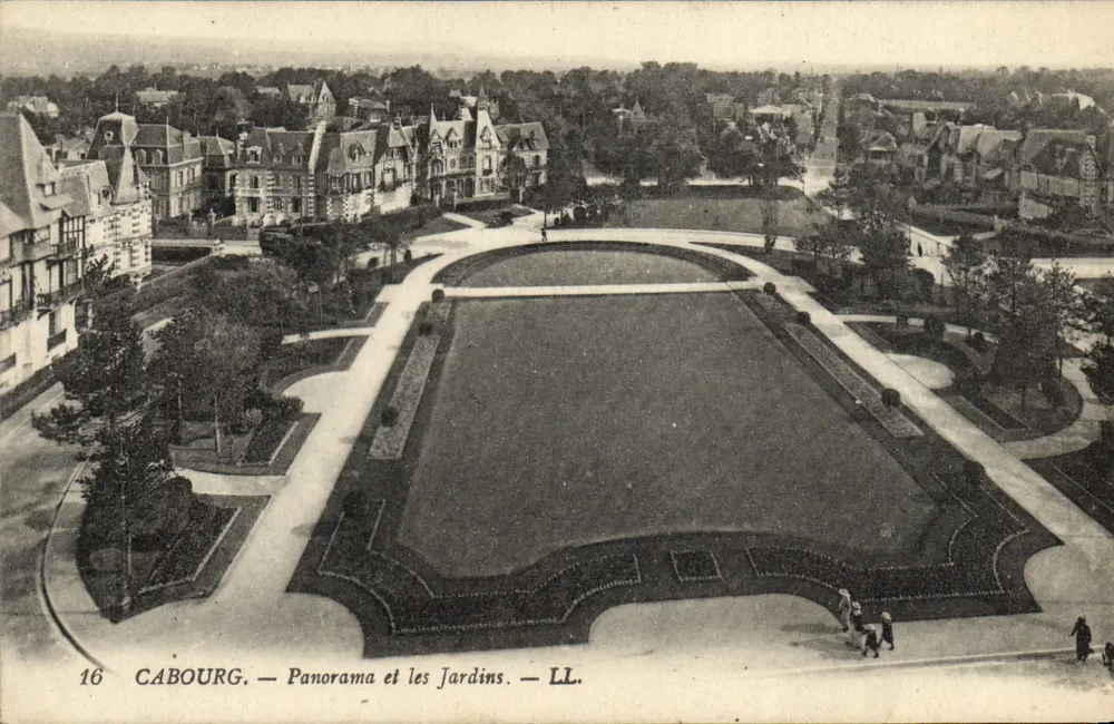 Cabourg — Panorama e os Jardins — LL. — n°16 - Frente