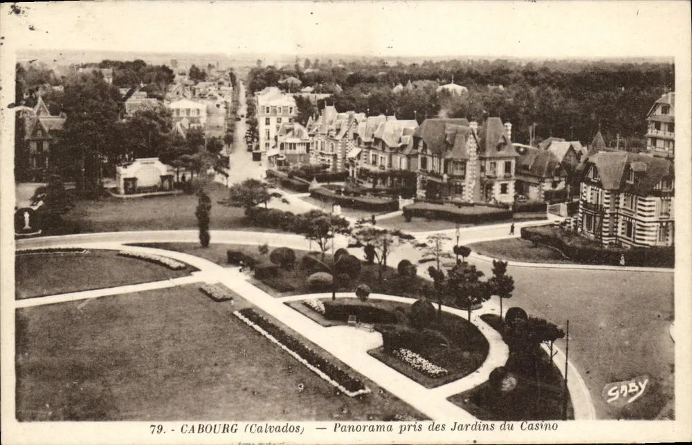 Cabourg (Calvados) — Panorama aus den Gärten des Casinos — Gaby - Vorderseite