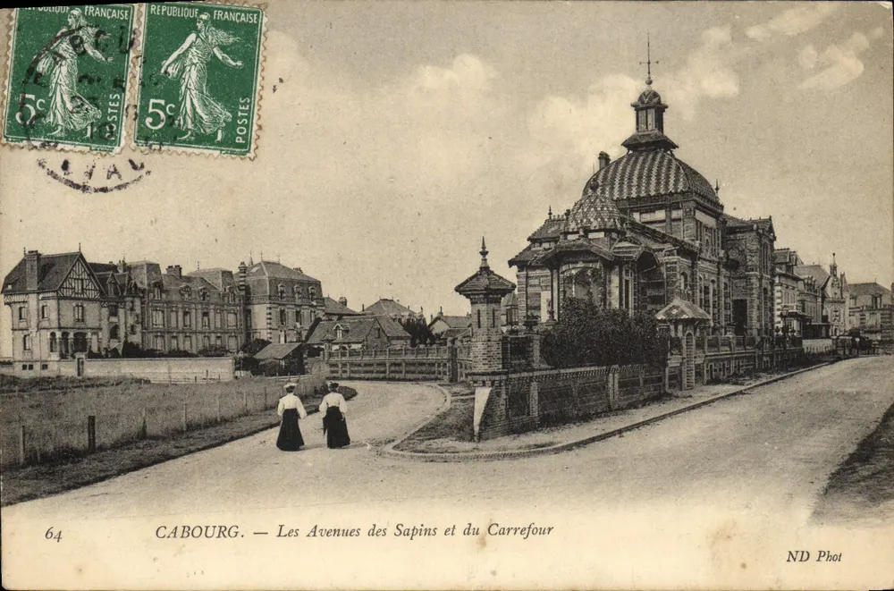 Cabourg — Les Avenues des Sapins et du Carrefour — ND Phot - Vorderseite