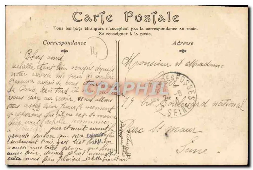 Cabourg — Les Avenues des Sapins et du Carrefour — ND Phot - Rückseite