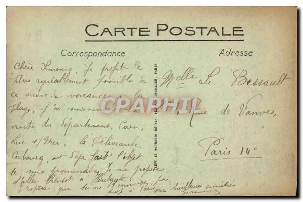 Cabourg — Panorama e as Villas — LL. n°31 - Verso