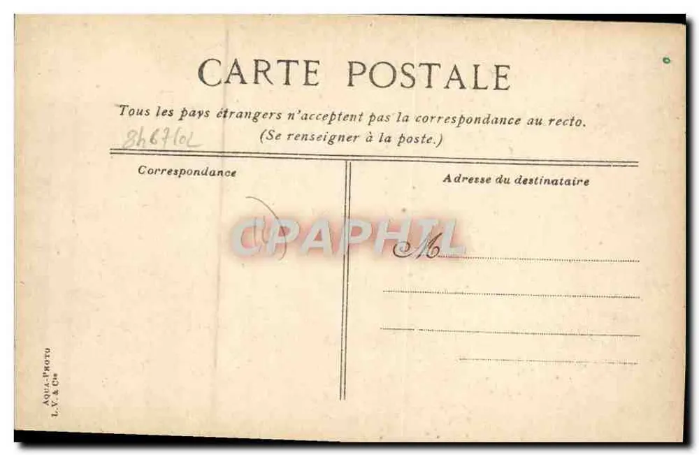 Igreja de Santa Bolise de Carouge — editor L.V. & Cie, n° 4 - Verso