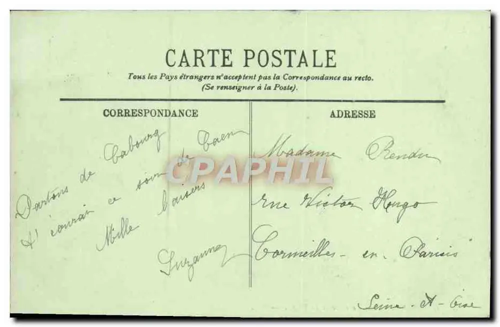 Cabourg — A Terrasse e a Praia — LL. - Verso