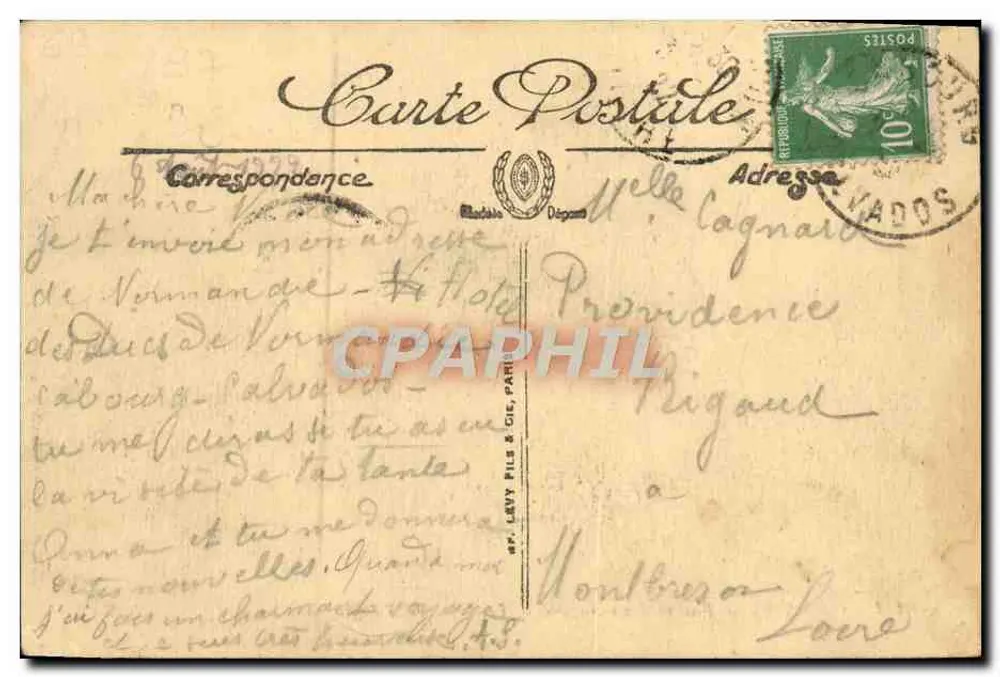 Cabourg — Boulevard des Anglais — Die Villas der Digue — LL - Rückseite
