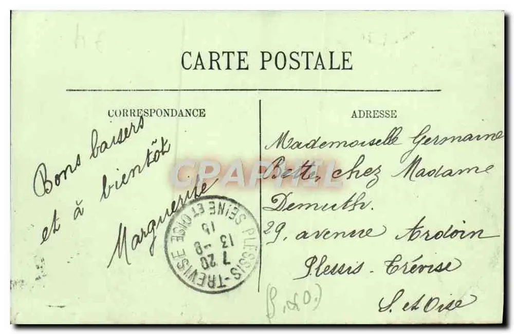 Cabourg — Interior da Igreja — LL. — n° 106 - Verso
