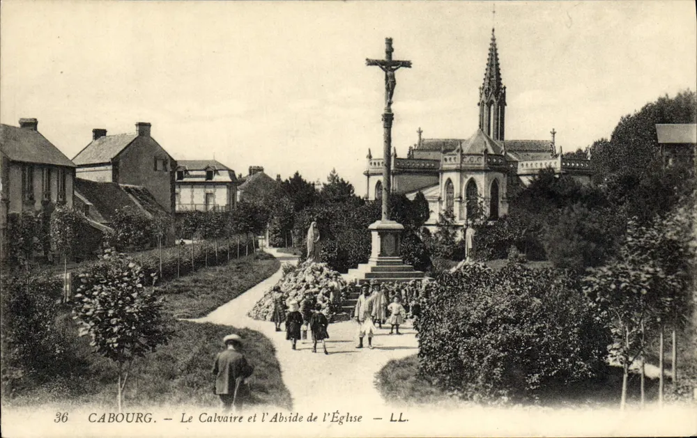 Cabourg — Der Calvarienberg und die Nave der Kirche — LL. n°36 - Vorderseite