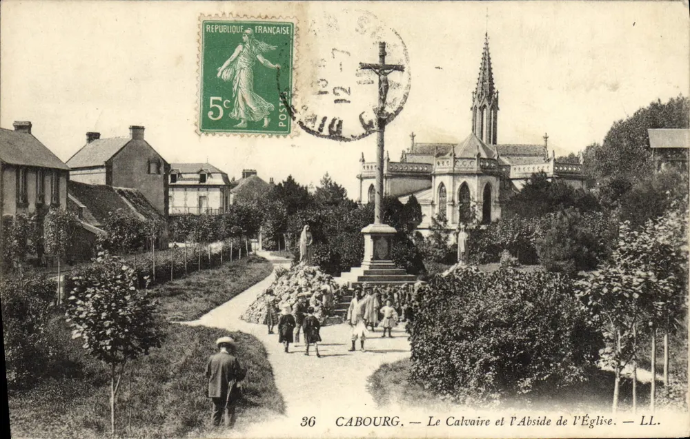 Cabourg — Der Calvarienberg und die Kirchenapsis — LL. - Vorderseite