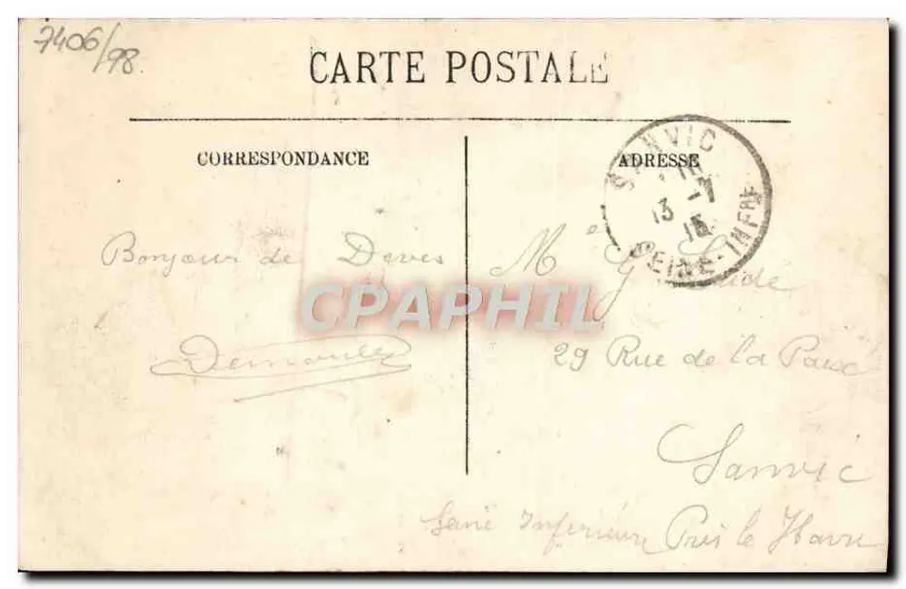 Cabourg — Der Calvarienberg und die Kirchenapsis — LL. - Rückseite