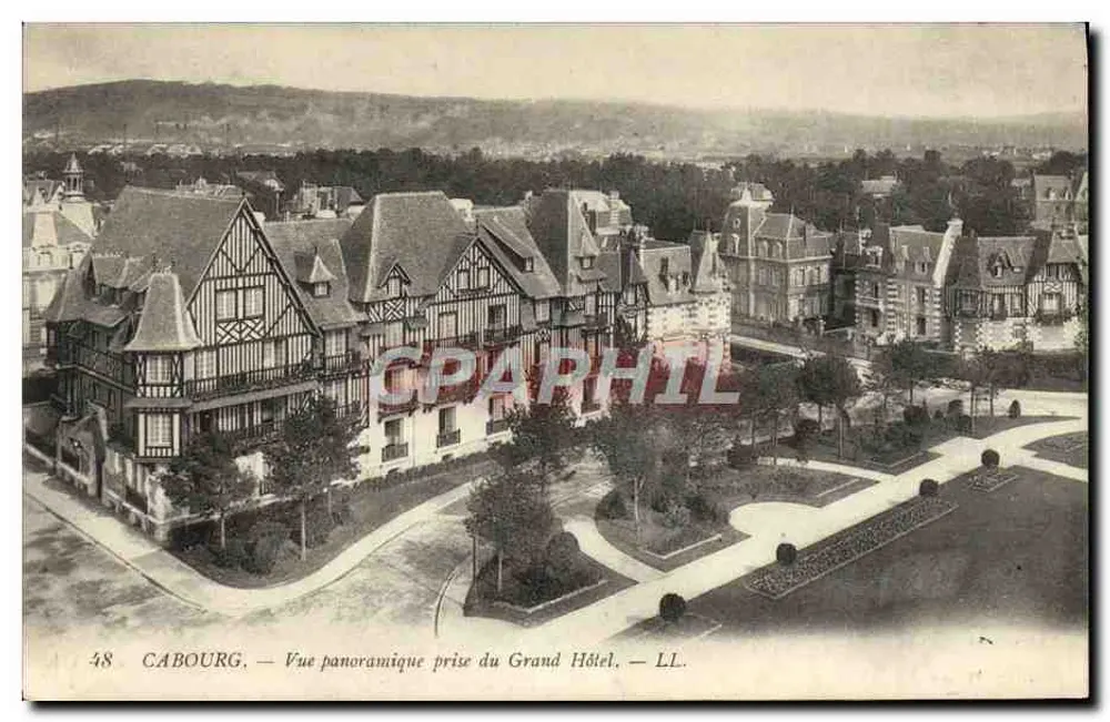 Cabourg — Panoramablick vom Grand Hotel — LL. n°48 - Vorderseite