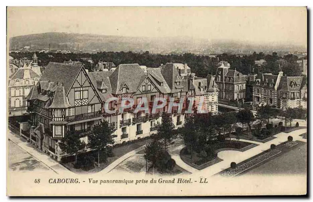 Cabourg - Panoramablick vom Grand Hotel - LL - Vorderseite