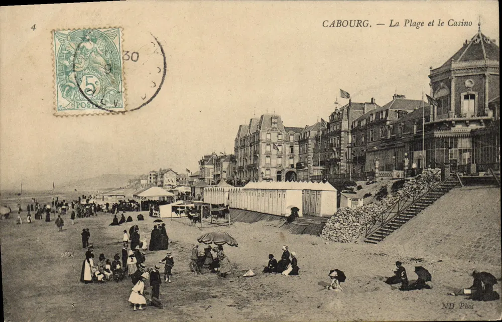 Cabourg — A Praia e o Cassino — ND Phot - Frente