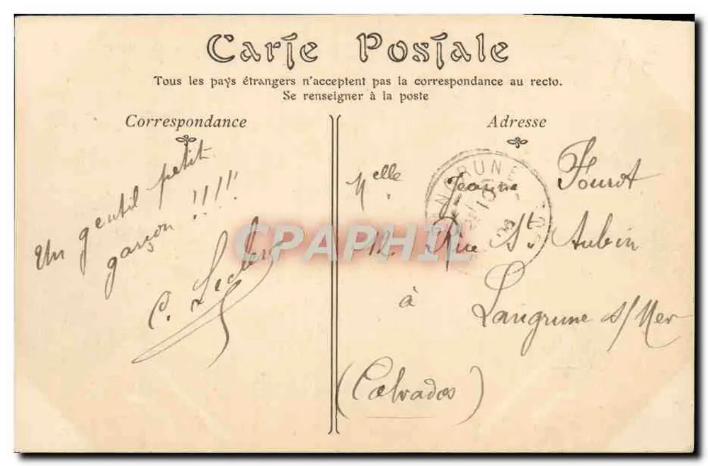 Cabourg — A Praia e o Cassino — ND Phot - Verso