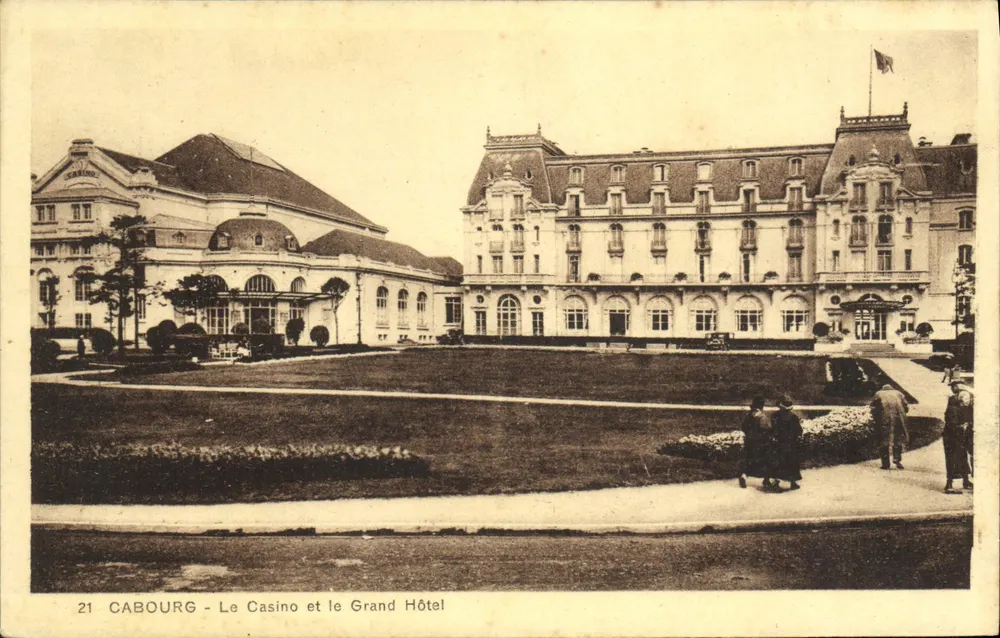 Cabourg - Das Casino und das Grand Hotel — Verlag A. Duret, n°21 - Vorderseite