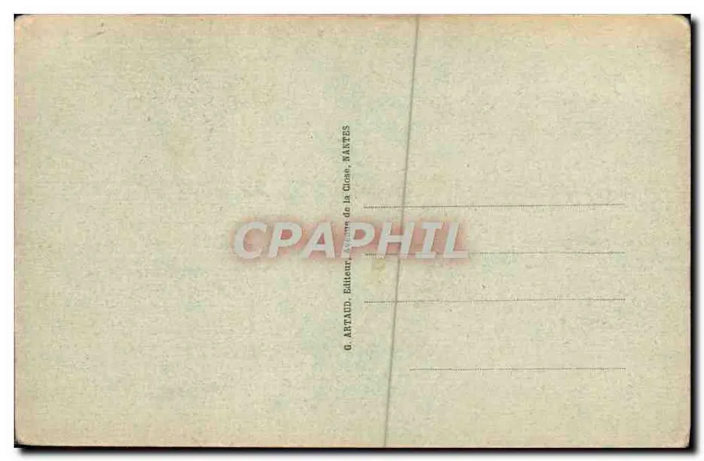Cabourg — Gärten des Grand Hotels und Kasinos — Ausgabe Gaston Chandivert, Postamt, Cabourg - Rückseite
