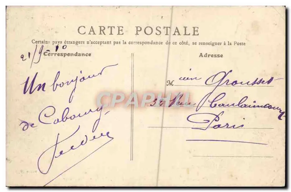 Cabourg (Calvados) — Das Grand Hotel, Fassade zum Strand — B.F. Paris n°24 - Rückseite