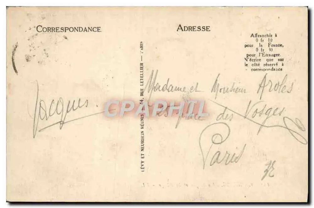 Cabourg — De Dijk en de Strand — LL - Achterkant
